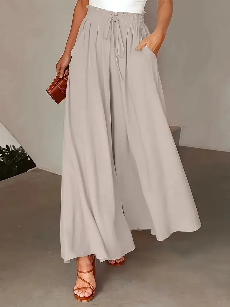 CM | Pantalones de pierna ancha elegantes y chic