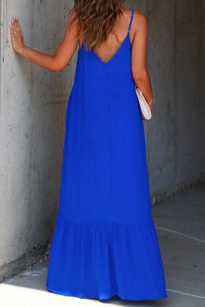 CM | KIMONIE Maxivestido monocolor con bolsillo