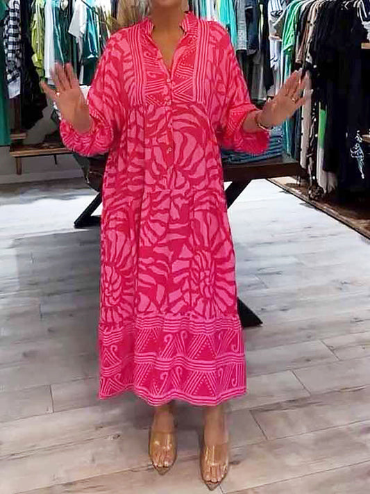 CM | Vestido midi sin esfuerzo con escote en V