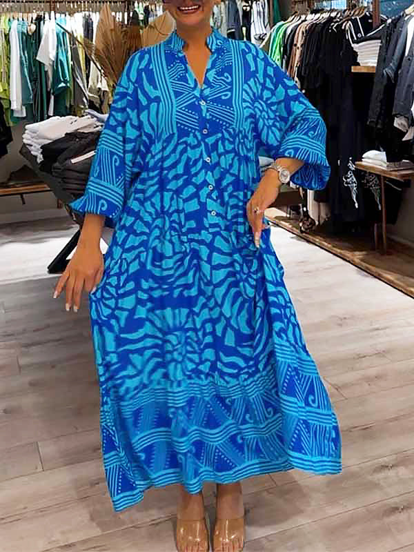CM | Vestido midi sin esfuerzo con escote en V