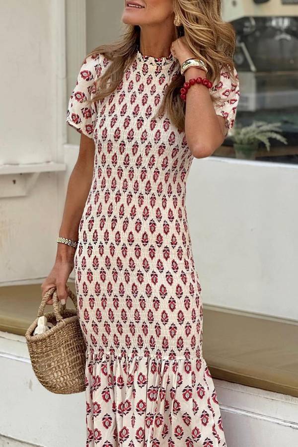 CM | Astrid maxi vestido nido de abeja