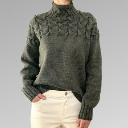 CM | Anya™ Elegante y cálido jersey de cuello alto