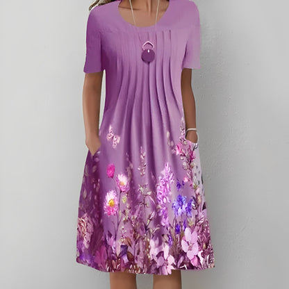 CM | Vestido midi con estampado floral