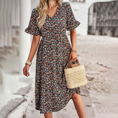 CM | Elegante vestido midi floral