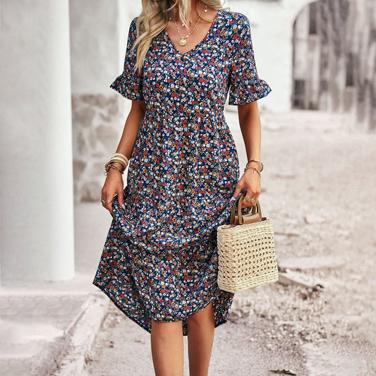 CM | Elegante vestido midi floral