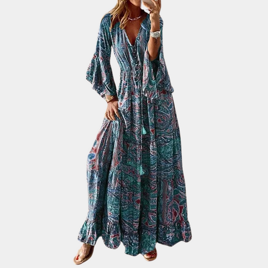 CM | elegante vestido largo bohemio de uso versátil