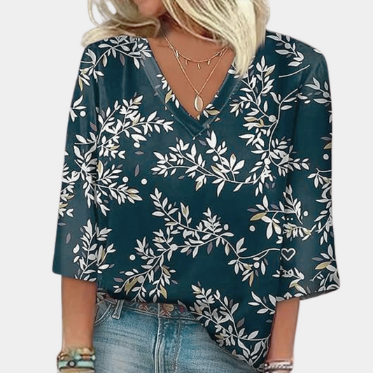 CM | Blusa clásica vintage para mujer