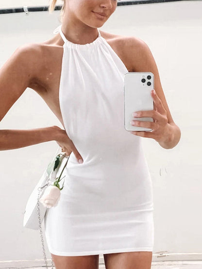 CM | Bodycon mini vestido con espalda abierta