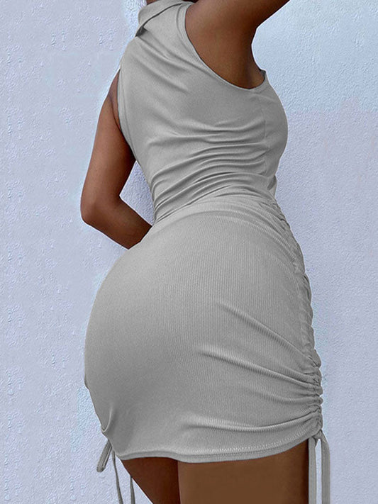 CM | Polo Mini vestido bodycon cuello en V