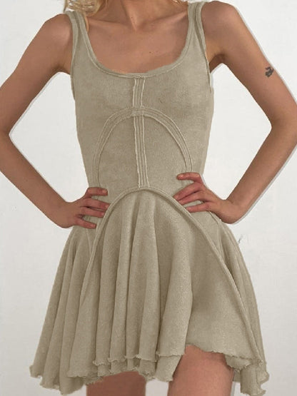CM | Minivestido bodycon sin mangas patchwork