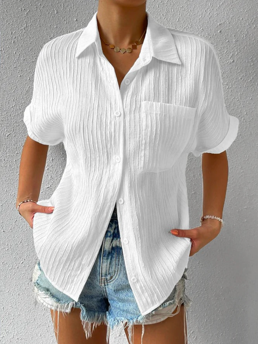 CM | Blusa casual suelta con botones