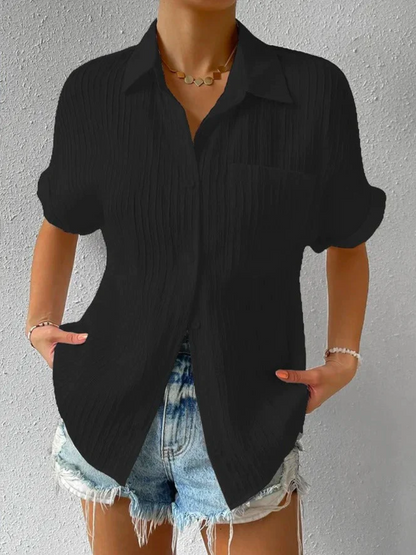 CM | Blusa casual suelta con botones