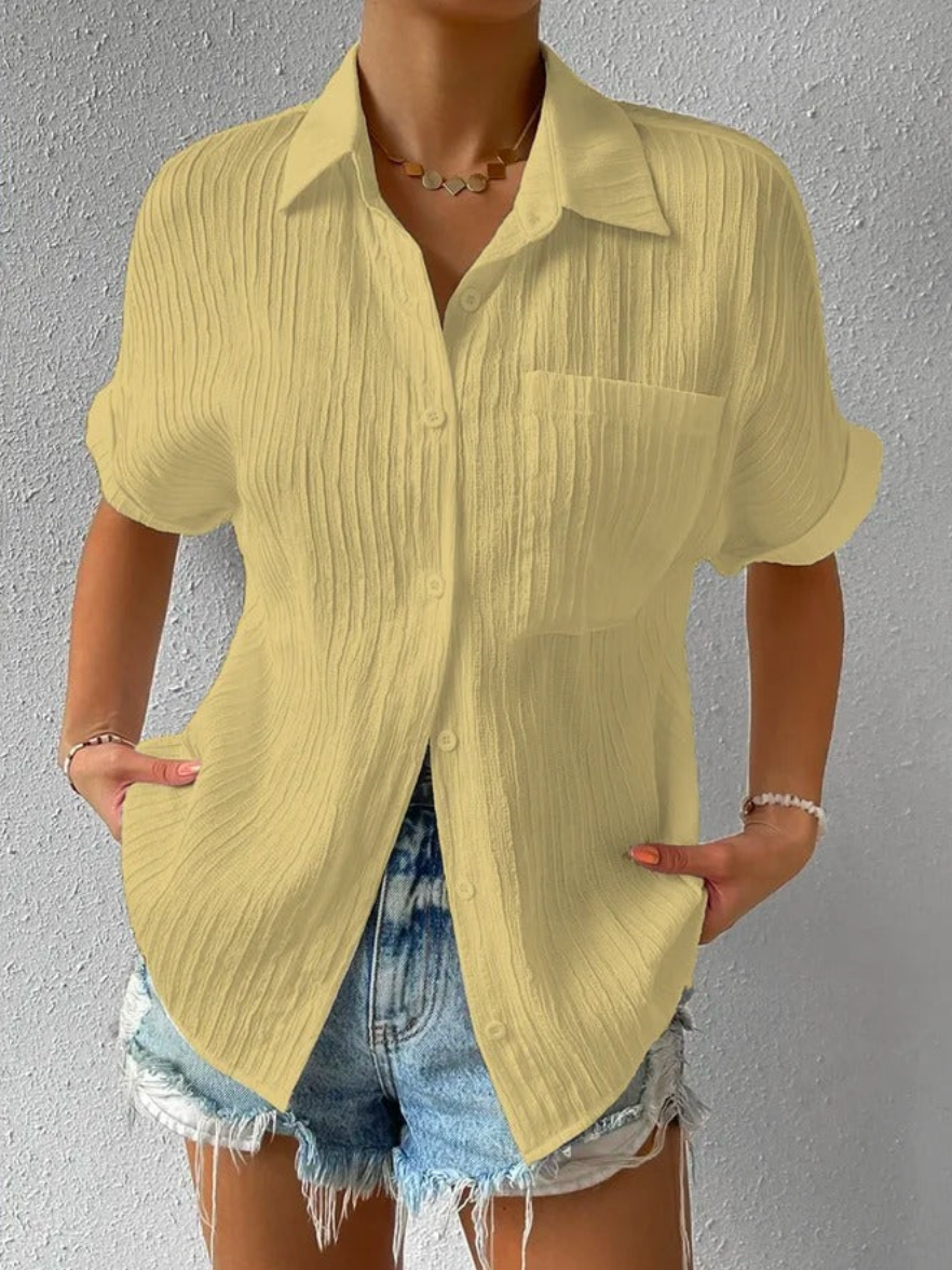 CM | Blusa casual suelta con botones