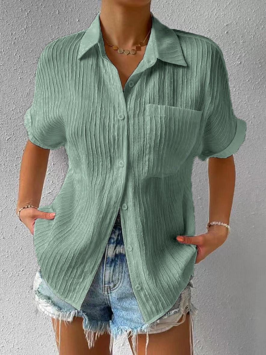 CM | Blusa casual suelta con botones