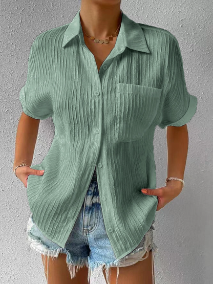 CM | Blusa casual suelta con botones