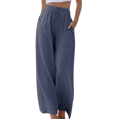 CM | Pantalones de cintura alta y pernera ancha