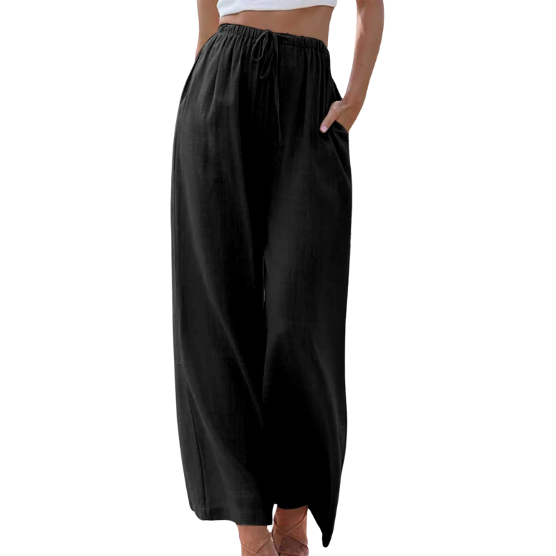 CM | Pantalones de cintura alta y pernera ancha