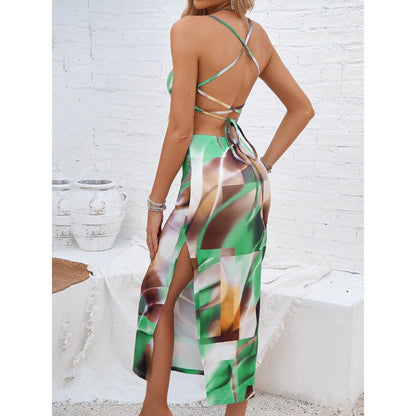 CM | Vestido midi de mujer - Bodycon fit - Tirantes finos - Estilo slip-on