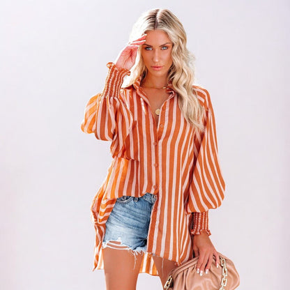 CM | Blusa casual a rayas
