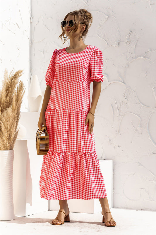 CM | Vestido midi de cuadros para todos los días