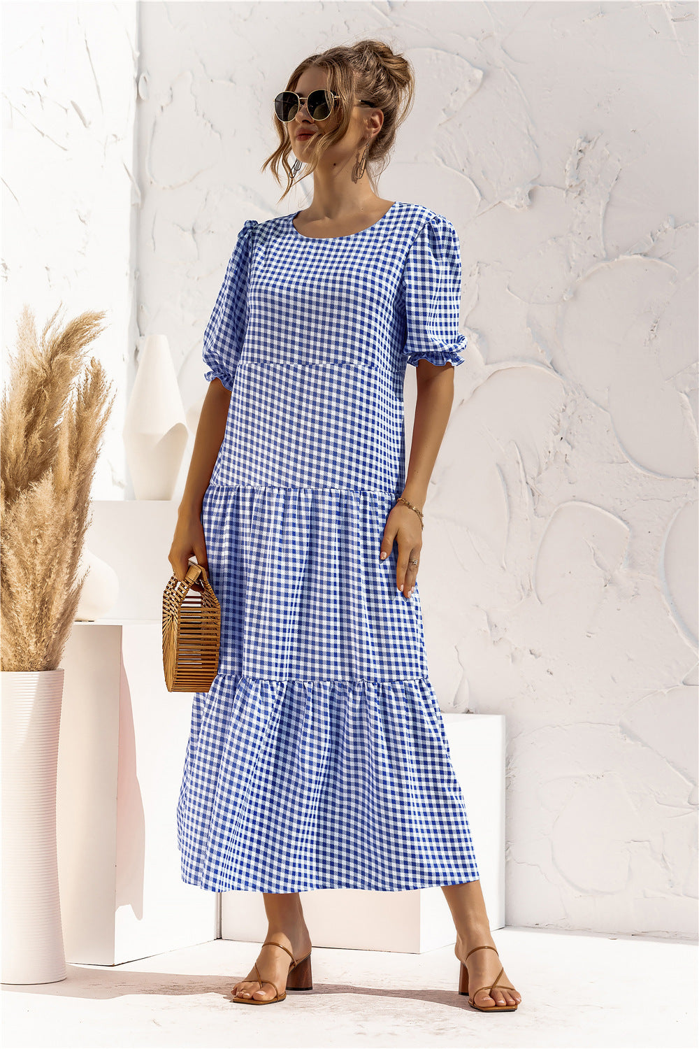 CM | Vestido midi de cuadros para todos los días