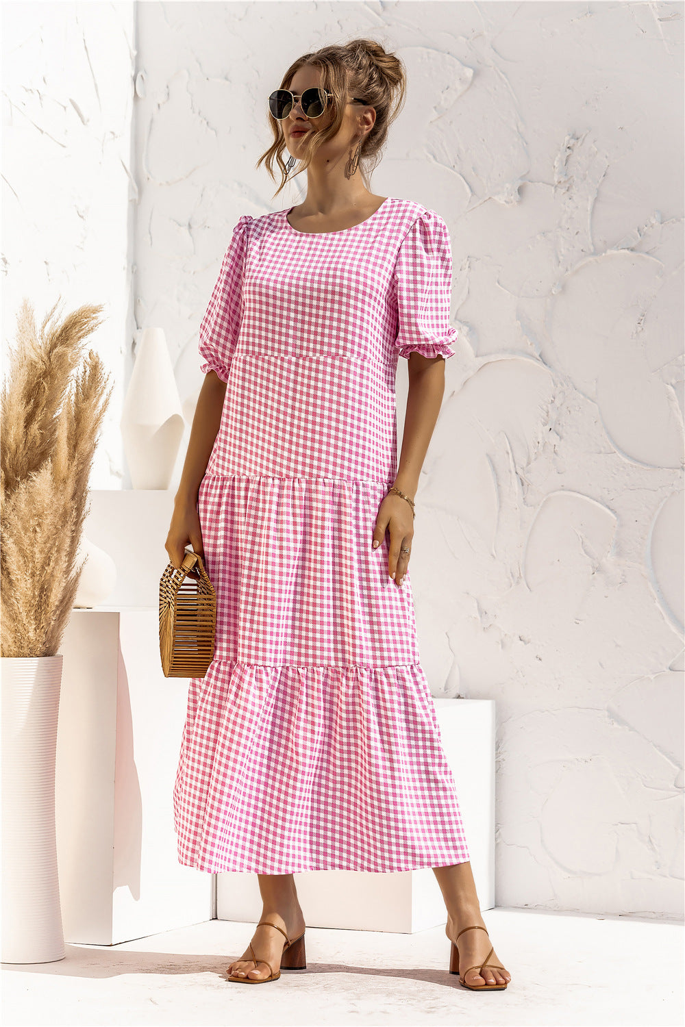 CM | Vestido midi de cuadros para todos los días