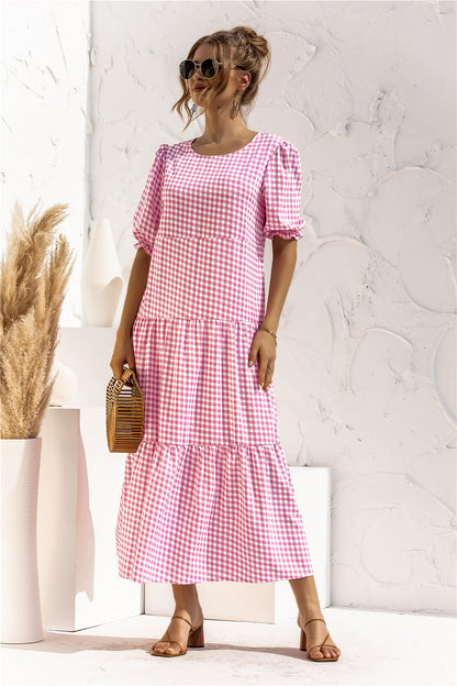 CM | Vestido midi de cuadros para todos los días