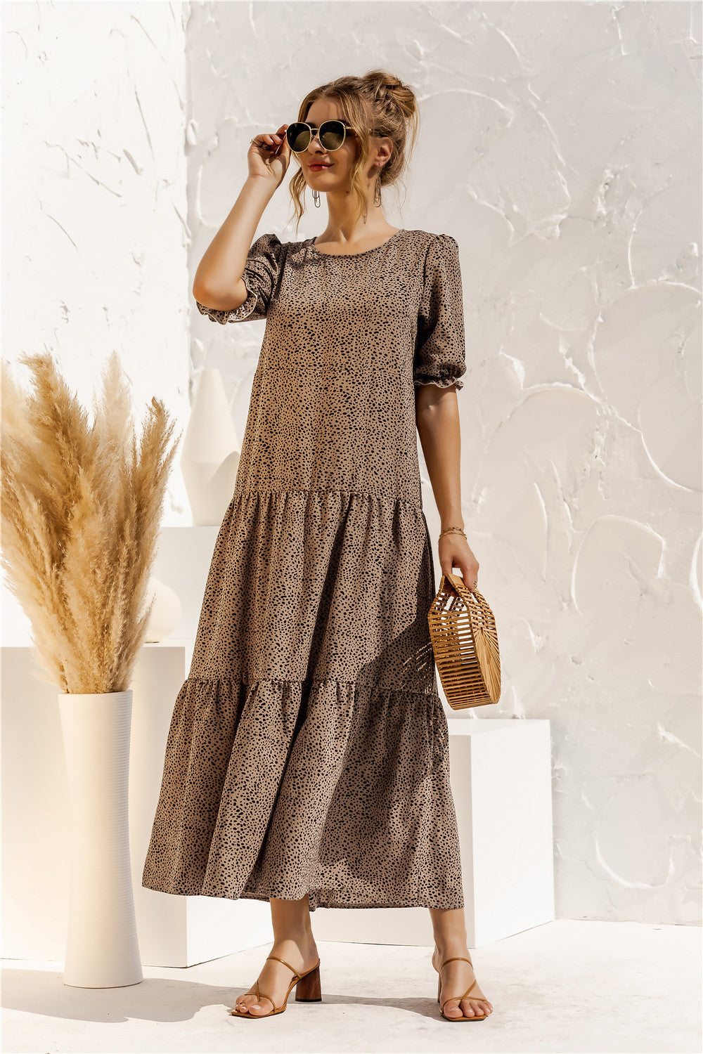 CM | Vestido midi de cuadros para todos los días