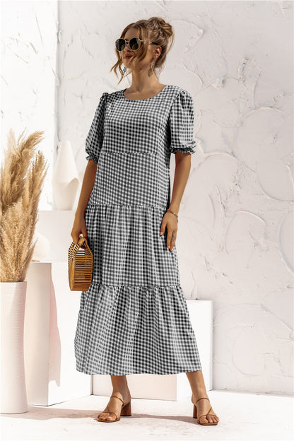 CM | Vestido midi de cuadros para todos los días