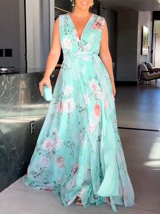 CM | Maxi vestido floral con abertura