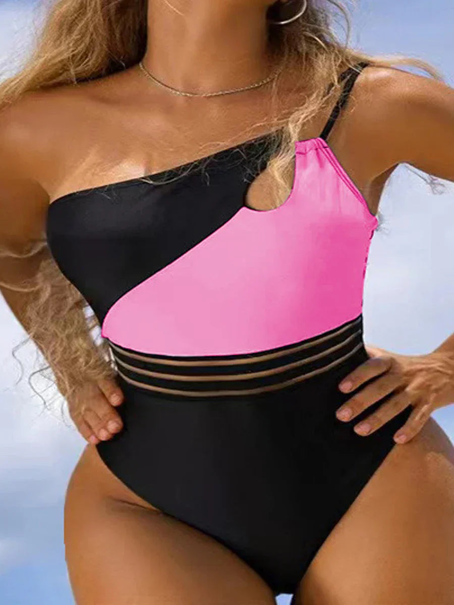 CM | Bikini traje de baño para las mujeres panel de tela patchwork cuerpo