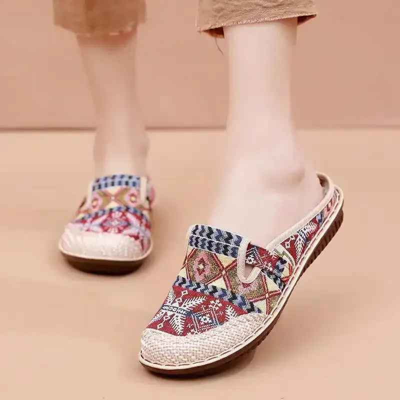 Ortopédico Zapatillas de casa elegante y de apoyo