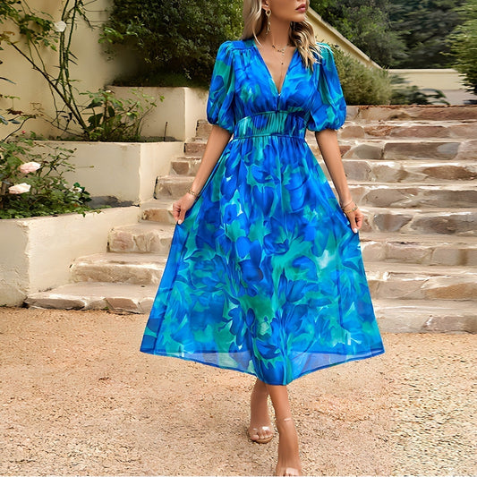 CM | Vestido midi con escote en V