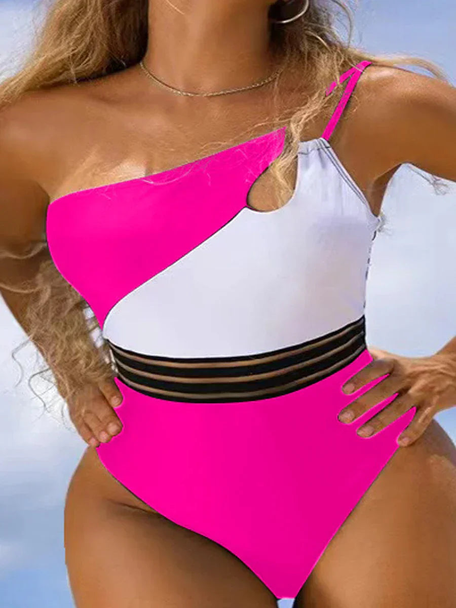 CM | Bikini traje de baño para las mujeres panel de tela patchwork cuerpo