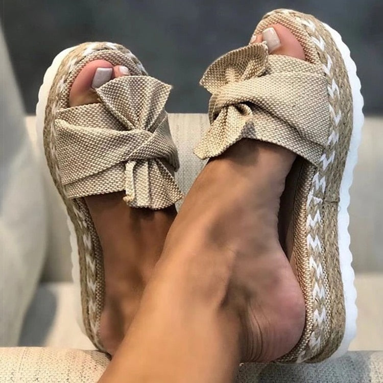 CM | | Sandalias de verano de moda con lazo
