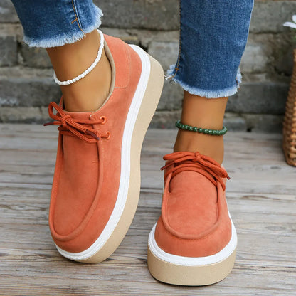 CM | Zapatillas casual con plataforma de ante