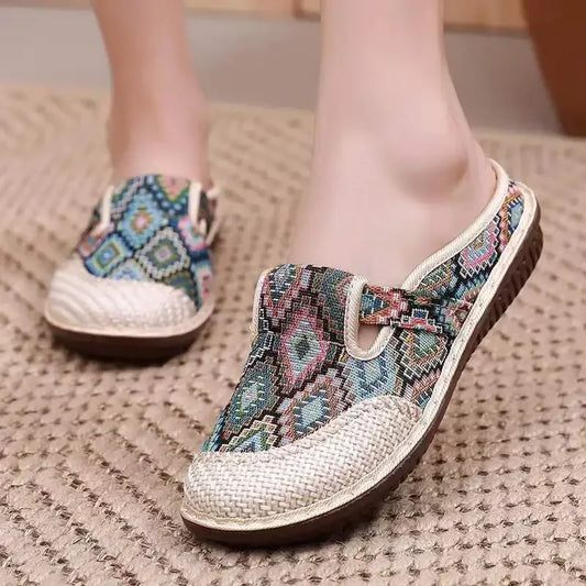 Ortopédico Zapatillas de casa elegante y de apoyo