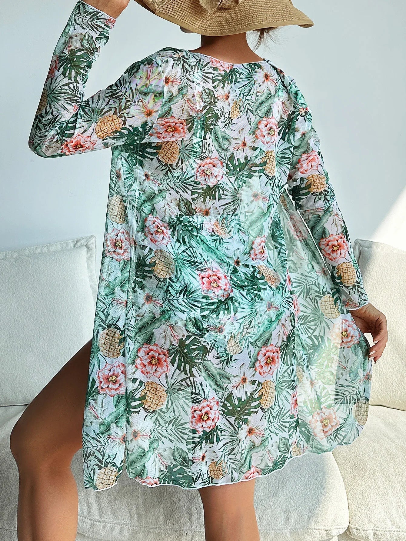 CM | Bikini sexy con estampado floral y superposición