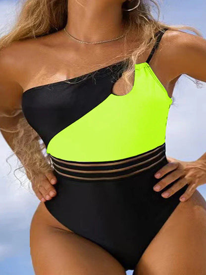 CM | Bikini traje de baño para las mujeres panel de tela patchwork cuerpo