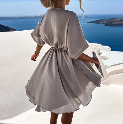 CM | Chic mini vestido de verano con cintura alta