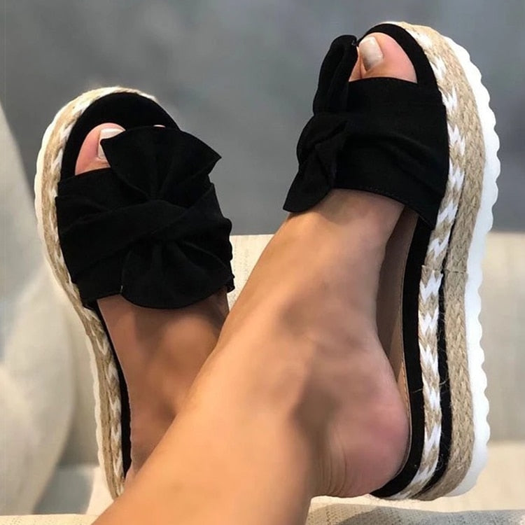 CM | | Sandalias de verano de moda con lazo