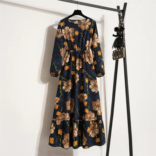 CM | maxi vestido bohemio primavera verano con estampado floral