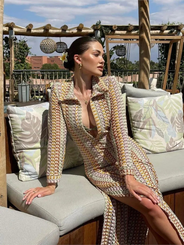 CM | Maxi vestido de playa