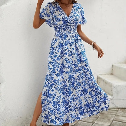 CM | Mujeres Boho Imprimir Mini Vestido Verano Elegante Sin Mangas Sundress