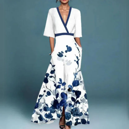 CM | Elegante maxi vestido con estampado floral