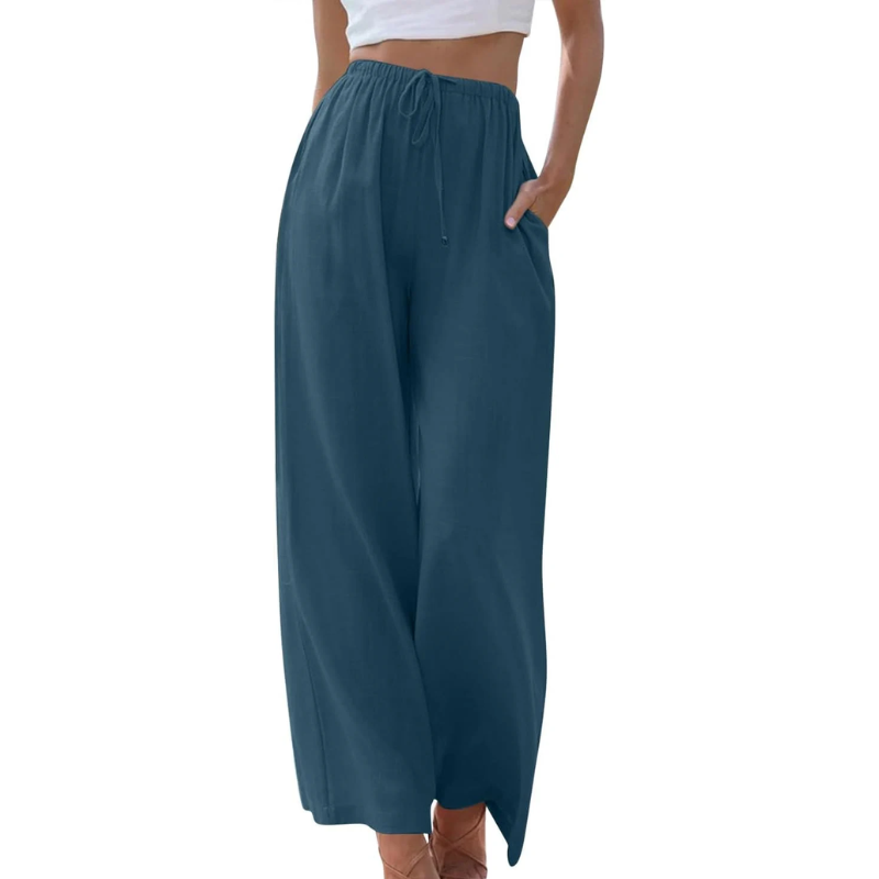 CM | Pantalones de cintura alta y pernera ancha