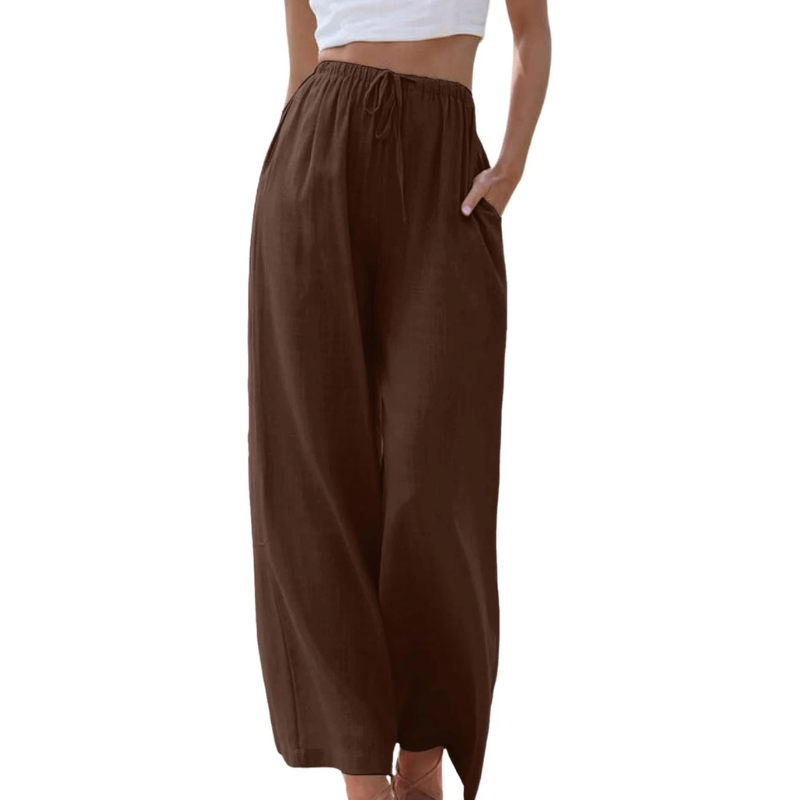 CM | Pantalones de cintura alta y pernera ancha