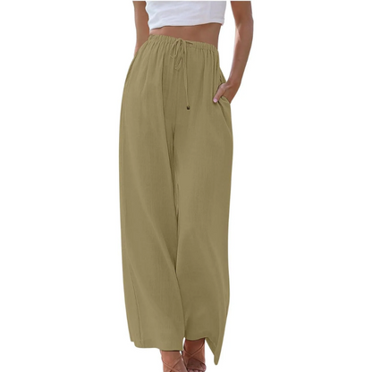CM | Pantalones de cintura alta y pernera ancha
