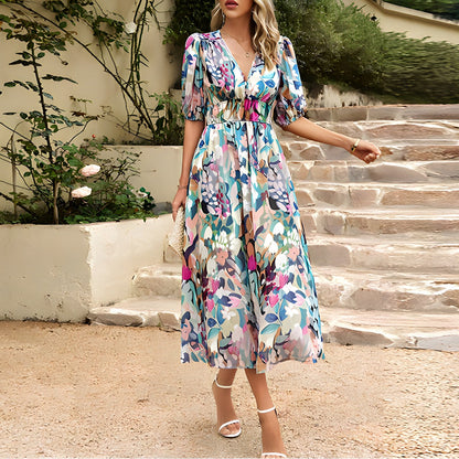 CM | Vestido midi con escote en V