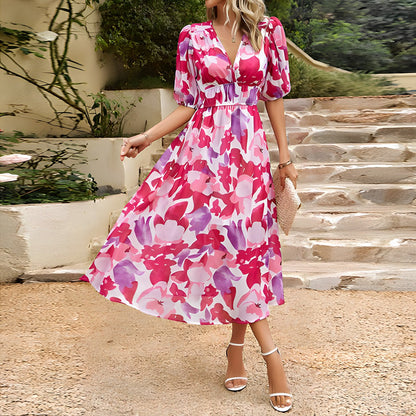 CM | Vestido midi con escote en V